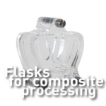 Flasks for composite processing